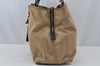 Authentic PRADA Nylon Tessuto Leather Chain Shoulder Hand Bag Beige 9635I