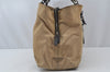Authentic PRADA Nylon Tessuto Leather Chain Shoulder Hand Bag Beige 9635I