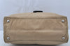 Authentic PRADA Nylon Tessuto Leather Chain Shoulder Hand Bag Beige 9635I
