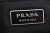 Authentic PRADA Nylon Tessuto Leather Chain Shoulder Hand Bag Beige 9635I