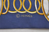 Authentic HERMES Twilly Scarf "LIFT PROFILE" Silk Black Navy 9635J