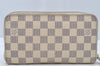 Authentic Louis Vuitton Damier Azur Zippy Organizer Long Wallet N60012 LV 9636I