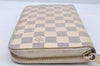 Authentic Louis Vuitton Damier Azur Zippy Organizer Long Wallet N60012 LV 9636I