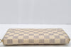 Authentic Louis Vuitton Damier Azur Zippy Organizer Long Wallet N60012 LV 9636I