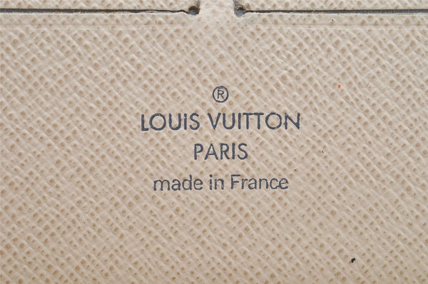 Authentic Louis Vuitton Damier Azur Zippy Organizer Long Wallet N60012 LV 9636I