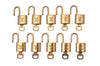 Authentic Louis Vuitton Padlock & Keys 10Set LV 9638I