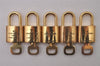 Authentic Louis Vuitton Padlock & Keys 10Set LV 9638I