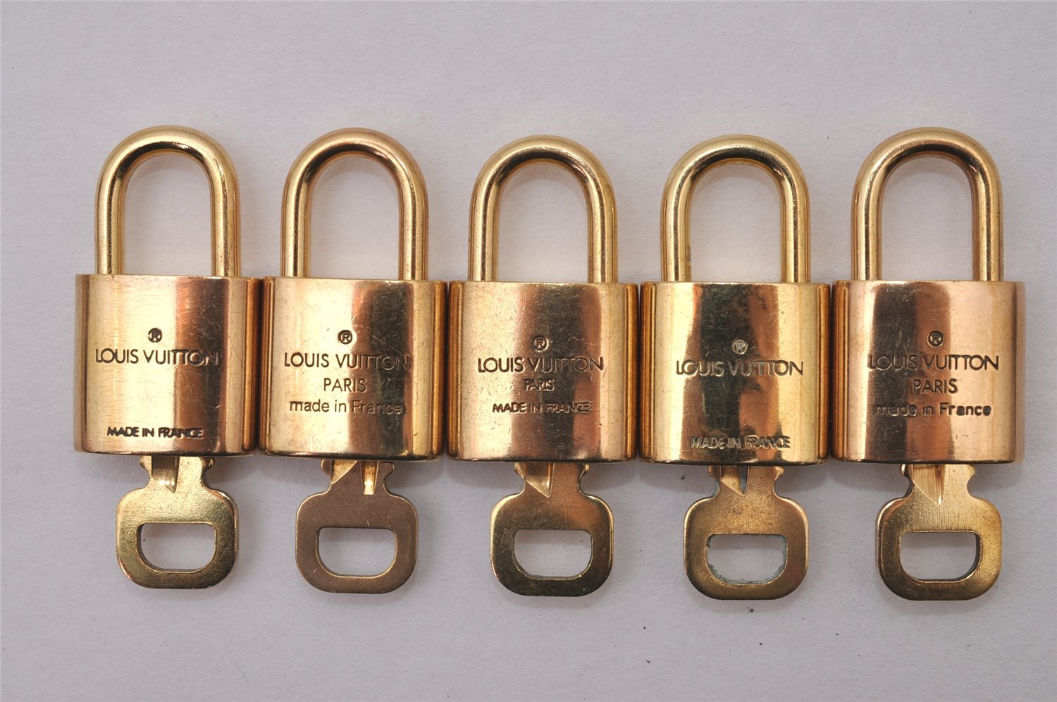 Authentic Louis Vuitton Padlock & Keys 10Set LV 9638I