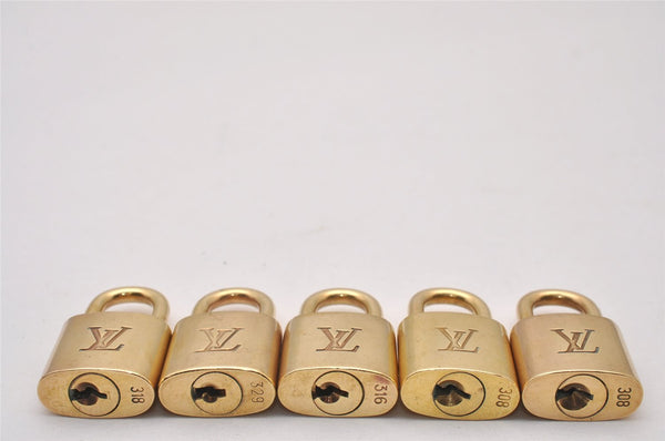 Authentic Louis Vuitton Padlock & Keys 10Set LV 9638I