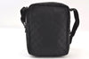 Authentic GUCCI Shoulder Cross Body Bag GG Canvas Leather 122759 Black 9639I