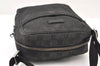 Authentic GUCCI Shoulder Cross Body Bag GG Canvas Leather 122759 Black 9639I