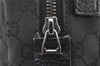 Authentic GUCCI Shoulder Cross Body Bag GG Canvas Leather 122759 Black 9639I