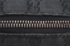 Authentic GUCCI Shoulder Cross Body Bag GG Canvas Leather 122759 Black 9639I