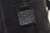 Authentic GUCCI Shoulder Cross Body Bag GG Canvas Leather 122759 Black 9639I