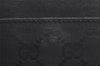 Authentic GUCCI Shoulder Cross Body Bag GG Canvas Leather 122759 Black 9639I