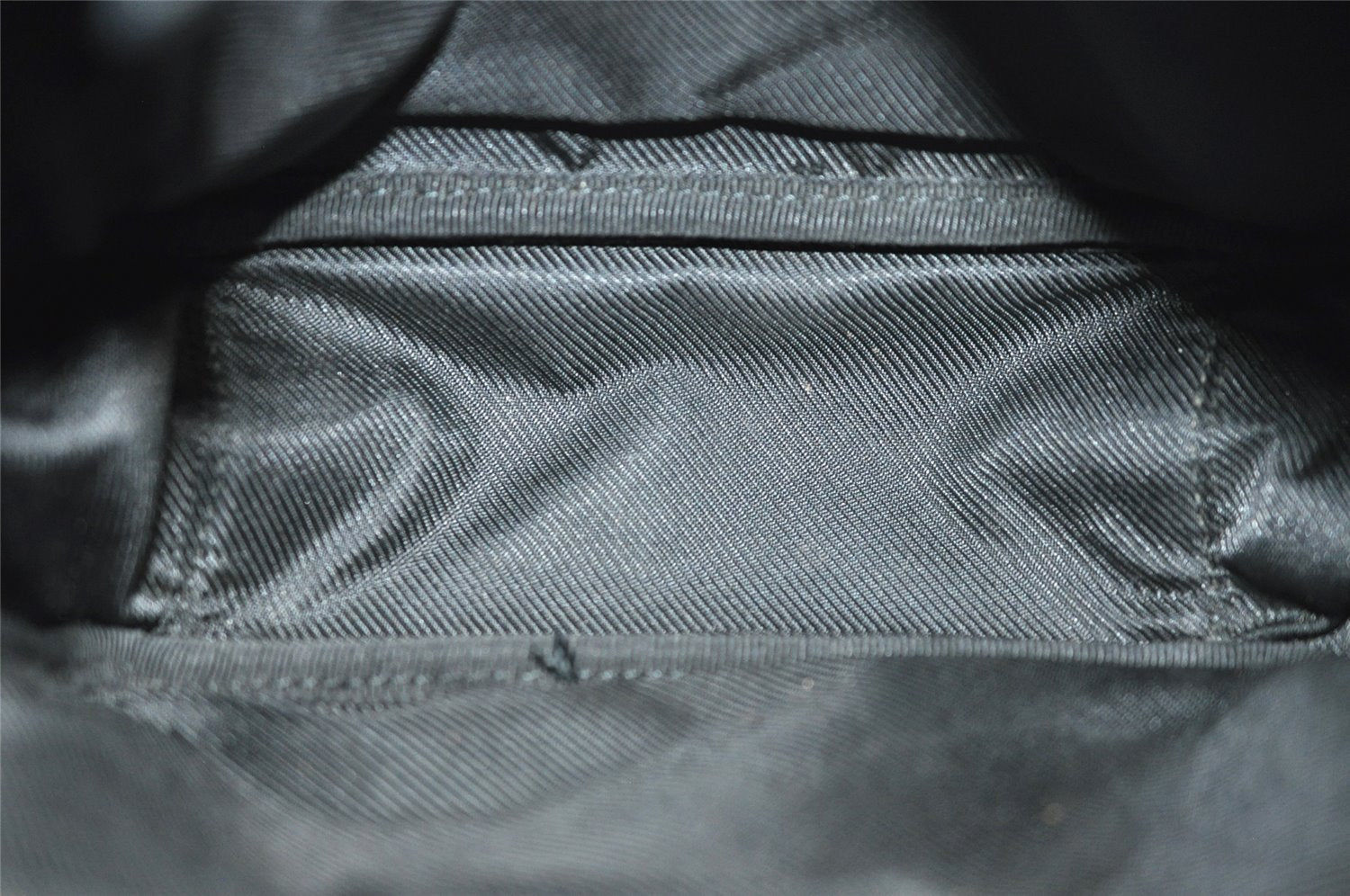 Authentic GUCCI Shoulder Cross Body Bag GG Canvas Leather 122759 Black 9639I