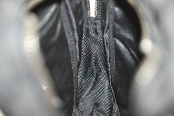 Authentic GUCCI Shoulder Cross Body Bag GG Canvas Leather 122759 Black 9639I