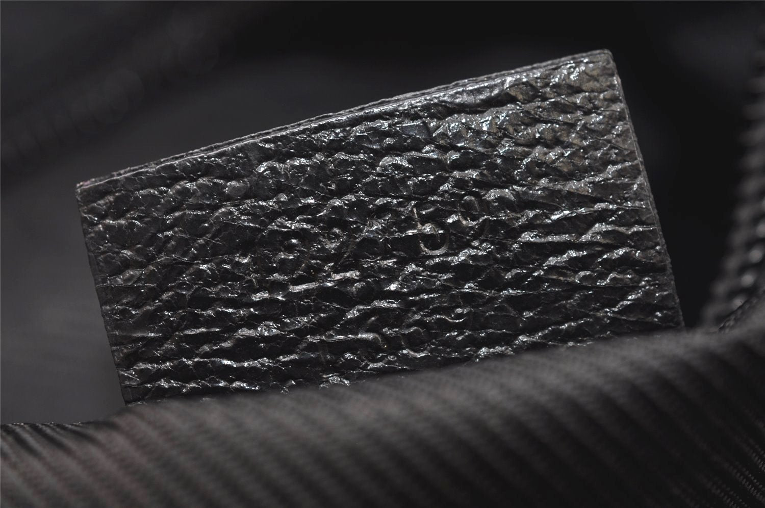 Authentic GUCCI Shoulder Cross Body Bag GG Canvas Leather 122759 Black 9639I