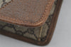 Authentic GUCCI Vintage Clutch Hand Bag GG PVC Leather Brown 9640I