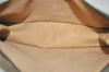 Authentic GUCCI Vintage Clutch Hand Bag GG PVC Leather Brown 9640I
