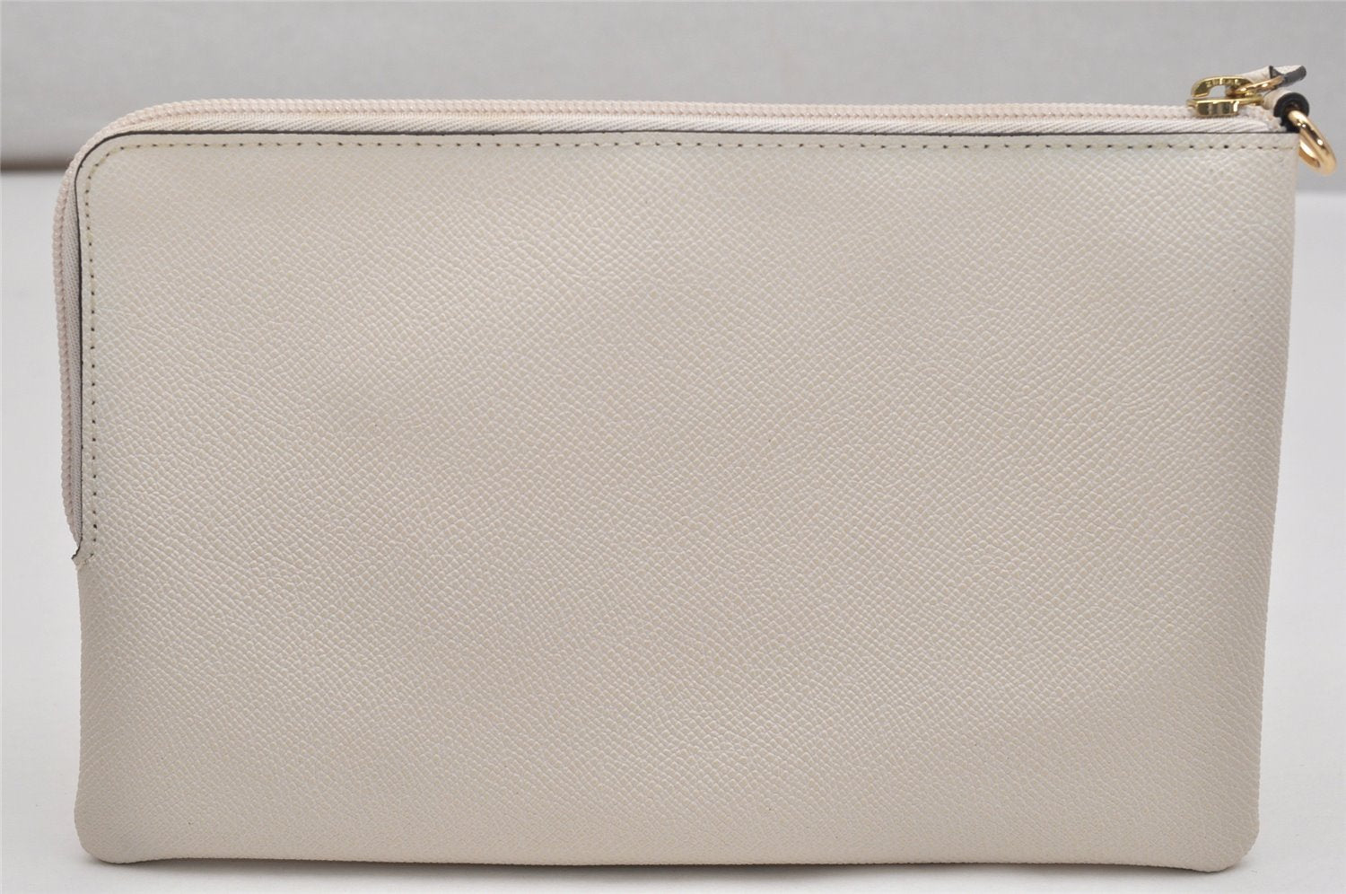 Authentic COACH Vintage Pouch Purse Leather F36658 White 9640J