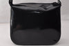 Authentic GUCCI Vintage Shoulder Hand Bag Purse Enamel Black Junk 9641I