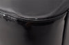 Authentic GUCCI Vintage Shoulder Hand Bag Purse Enamel Black Junk 9641I