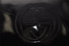 Authentic GUCCI Vintage Shoulder Hand Bag Purse Enamel Black Junk 9641I