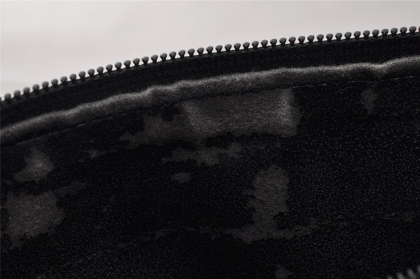 Authentic GUCCI Vintage Shoulder Hand Bag Purse Enamel Black Junk 9641I