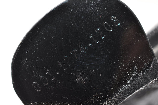 Authentic GUCCI Vintage Shoulder Hand Bag Purse Enamel Black Junk 9641I