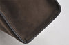 Authentic GUCCI Vintage Hand Bag Purse Suede Leather Brown 9642I