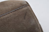 Authentic GUCCI Vintage Hand Bag Purse Suede Leather Brown 9642I