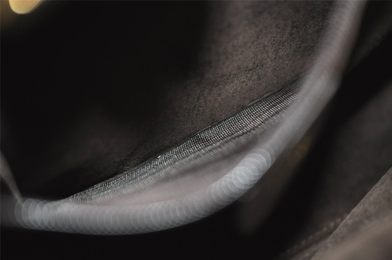 Authentic GUCCI Vintage Hand Bag Purse Suede Leather Brown 9642I