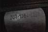 Authentic GUCCI Vintage Hand Bag Purse Suede Leather Brown 9642I