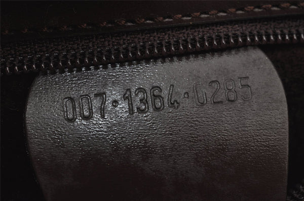 Authentic GUCCI Vintage Hand Bag Purse Suede Leather Brown 9642I