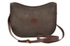 Authentic GUCCI Vintage Shoulder Cross Body Bag Canvas Leather Brown 9643I