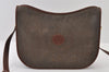 Authentic GUCCI Vintage Shoulder Cross Body Bag Canvas Leather Brown 9643I