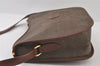 Authentic GUCCI Vintage Shoulder Cross Body Bag Canvas Leather Brown 9643I