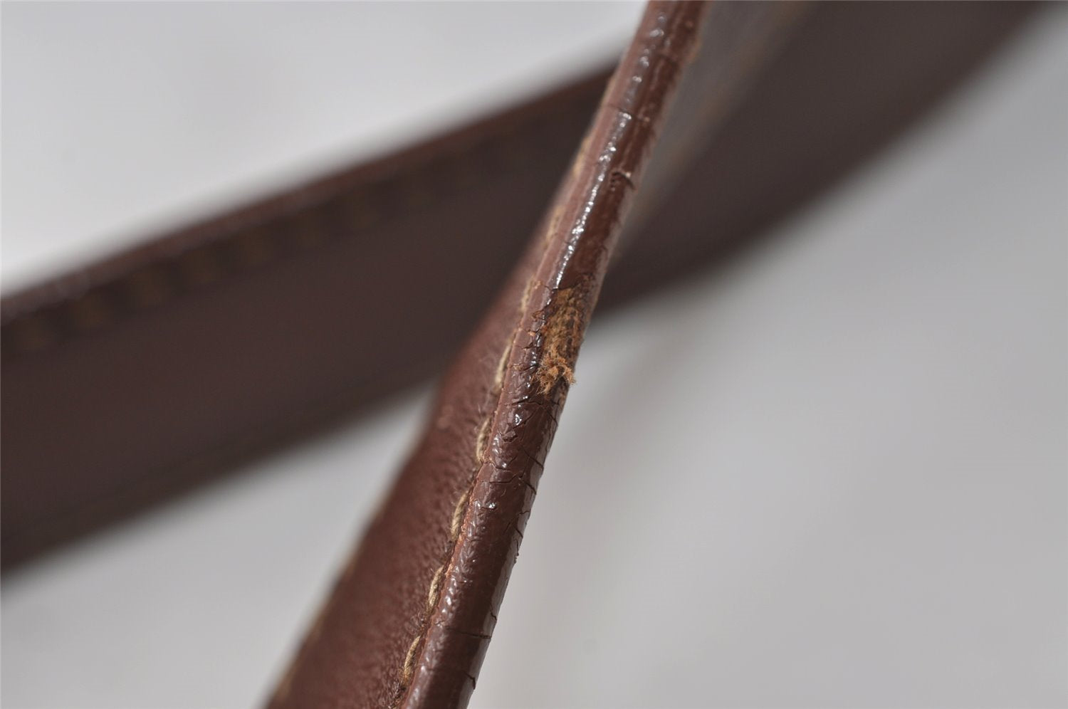 Authentic GUCCI Vintage Shoulder Cross Body Bag Canvas Leather Brown 9643I