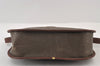 Authentic GUCCI Vintage Shoulder Cross Body Bag Canvas Leather Brown 9643I