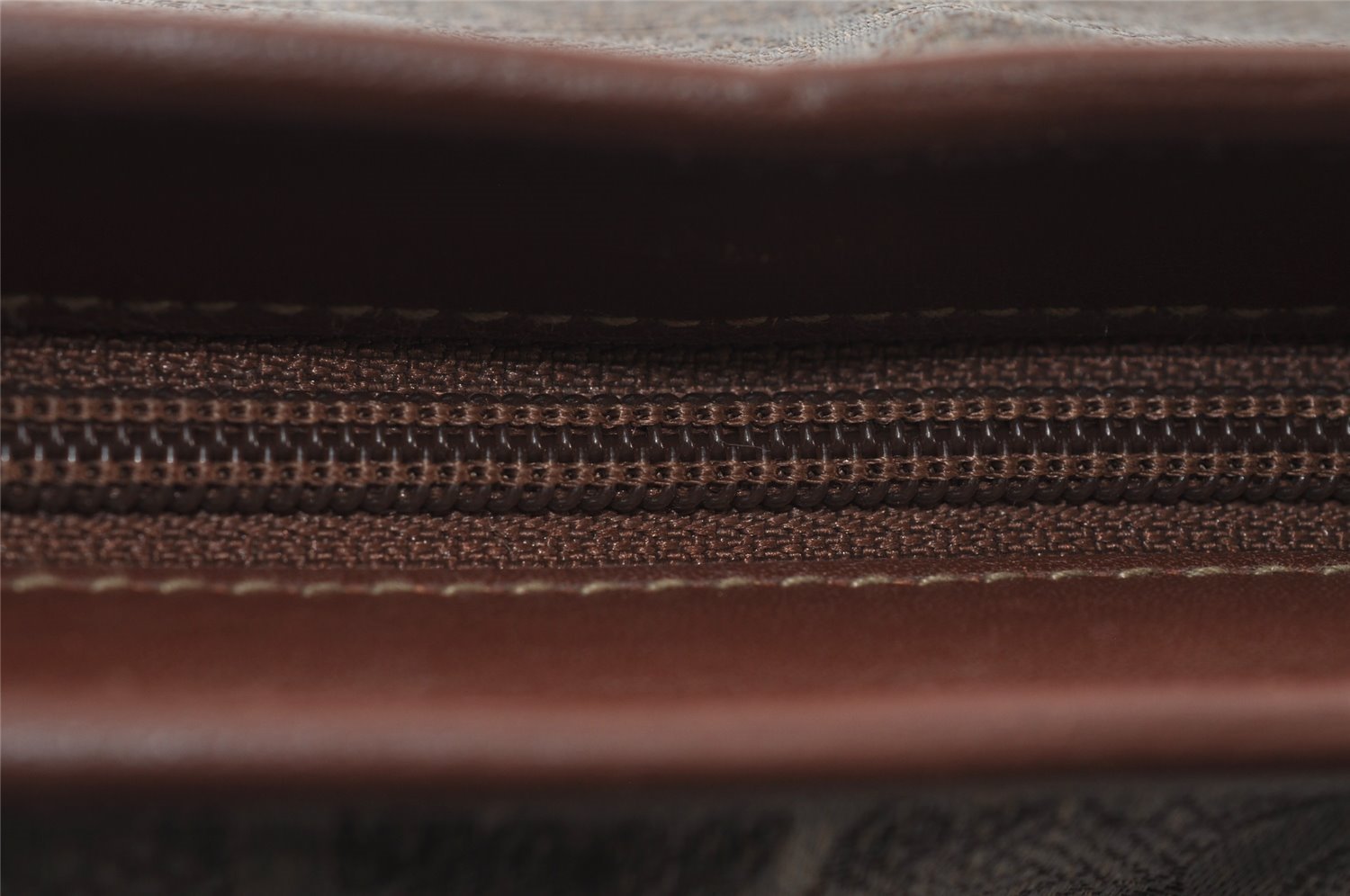 Authentic GUCCI Vintage Shoulder Cross Body Bag Canvas Leather Brown 9643I