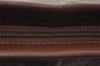 Authentic GUCCI Vintage Shoulder Cross Body Bag Canvas Leather Brown 9643I