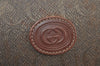 Authentic GUCCI Vintage Shoulder Cross Body Bag Canvas Leather Brown 9643I