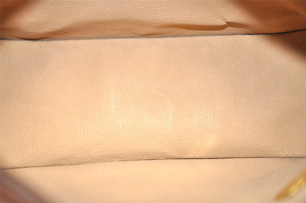 Authentic GUCCI Vintage Shoulder Cross Body Bag Canvas Leather Brown 9643I