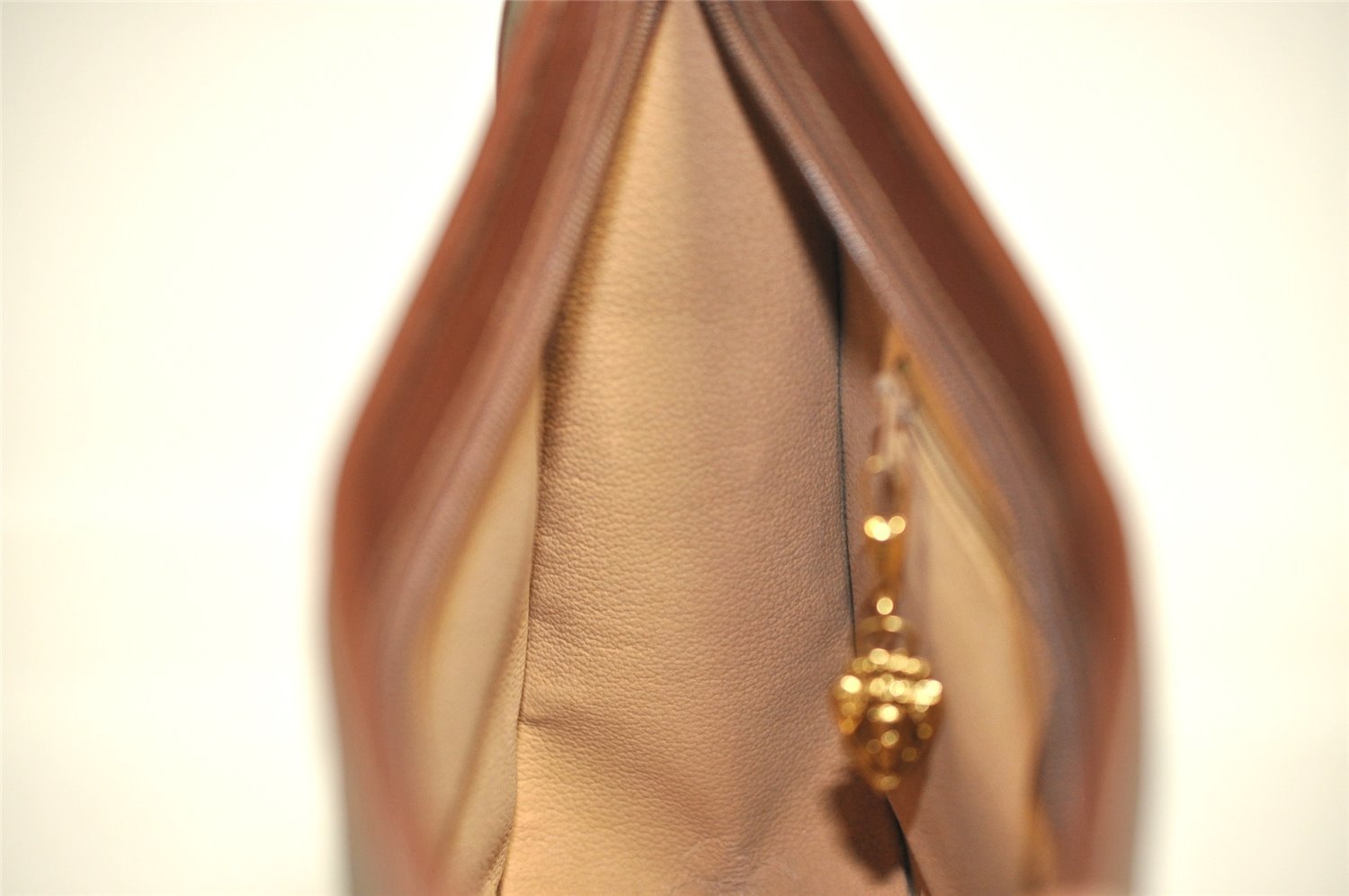 Authentic GUCCI Vintage Shoulder Cross Body Bag Canvas Leather Brown 9643I