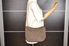 Authentic GUCCI Vintage Shoulder Cross Body Bag Canvas Leather Brown 9643I