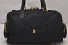 Authentic PRADA Nylon Tessuto Leather Shoulder Hand Bag Purse Black 9644I