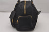 Authentic PRADA Nylon Tessuto Leather Shoulder Hand Bag Purse Black 9644I