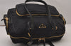 Authentic PRADA Nylon Tessuto Leather Shoulder Hand Bag Purse Black 9644I