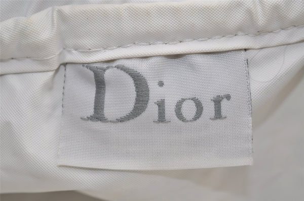 Authentic Christian Dior Trotter No.2 Hand Bag Purse Pile Blue White 9646I